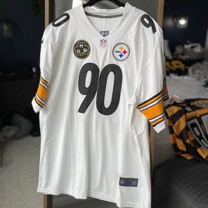 Steelers TJ Watt DMR Patch Away Jersey